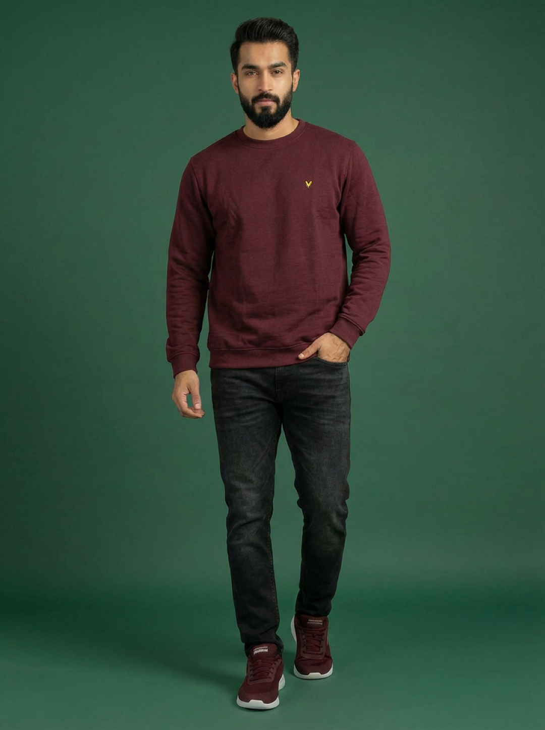 Allen Solly Man Sweatshirt Maroon