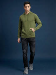 Van Heusen Man Hoodie Olive