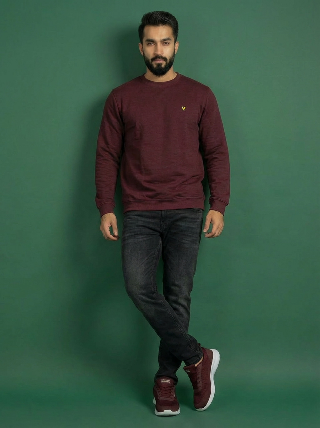 Allen Solly Man Sweatshirt Maroon