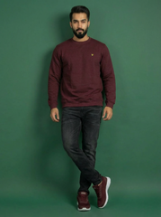 Allen Solly Man Sweatshirt Maroon