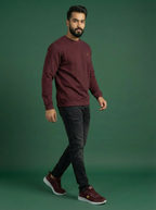 Allen Solly Man Sweatshirt Maroon