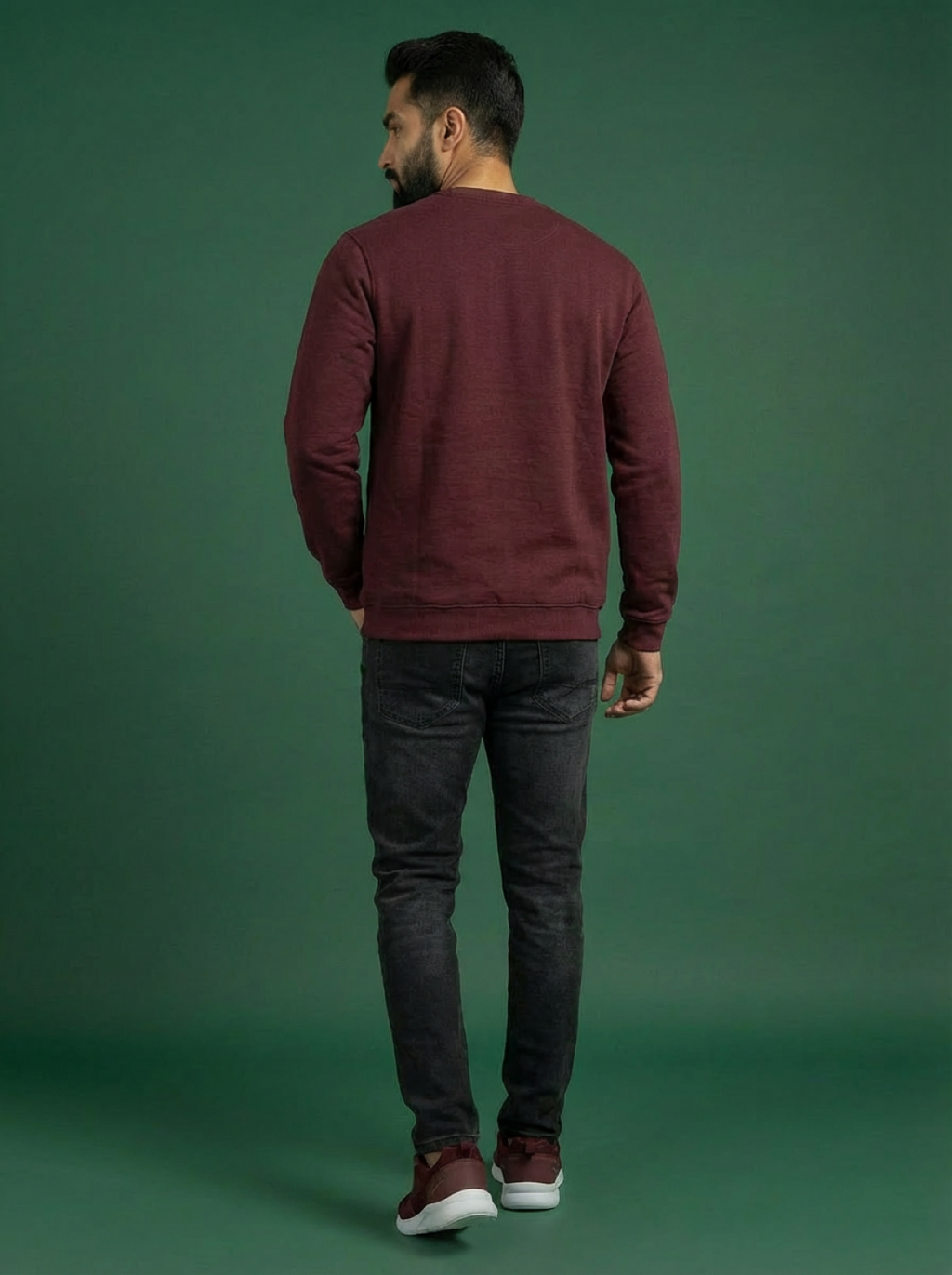 Allen Solly Man Sweatshirt Maroon