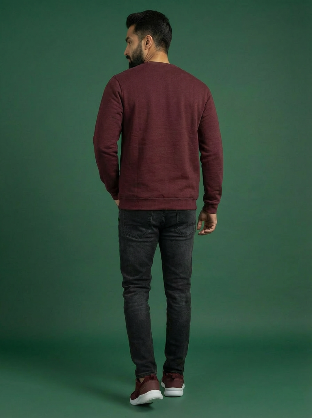 Allen Solly Man Sweatshirt Maroon