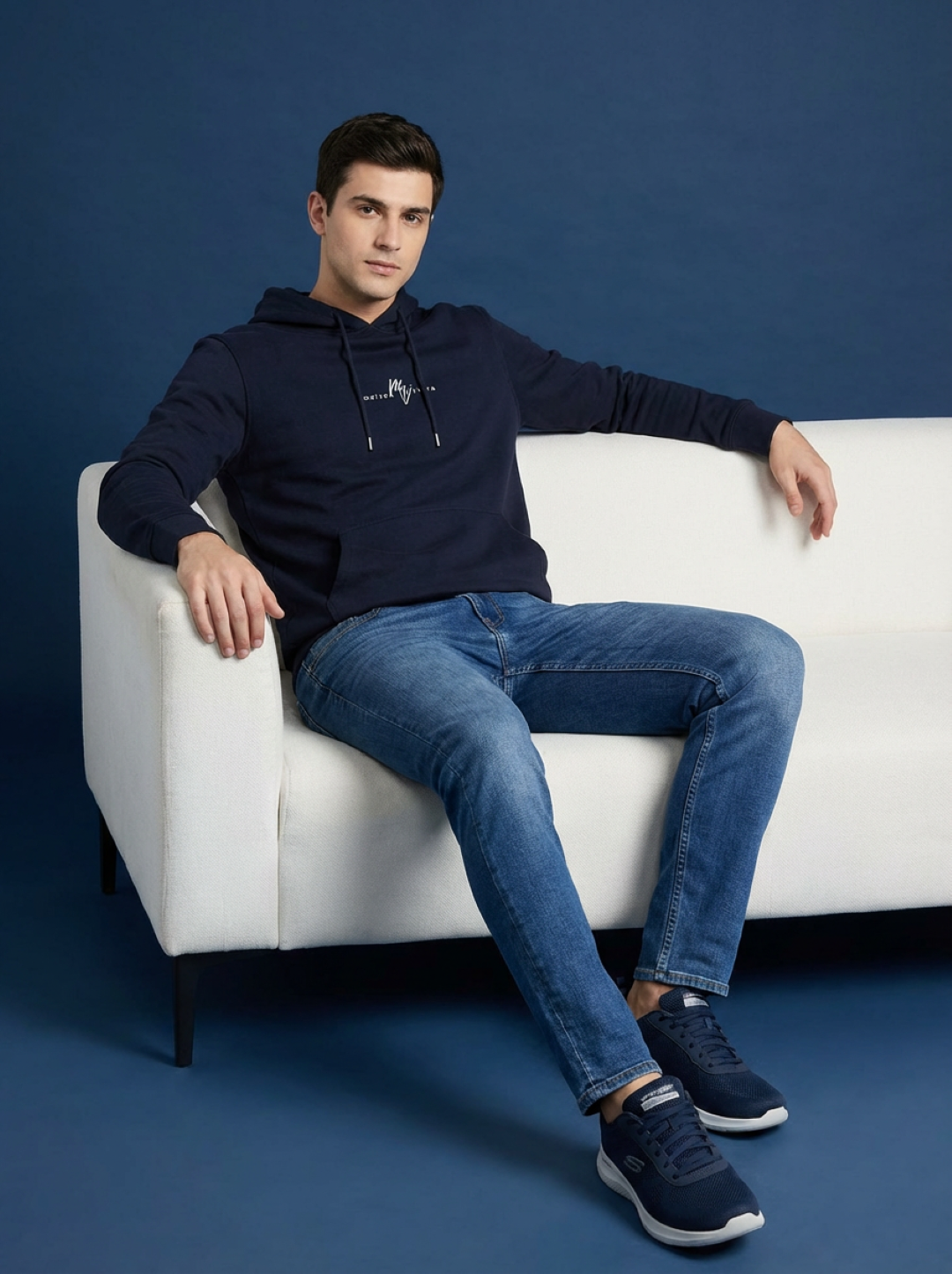 River Island Man Hoodie Black