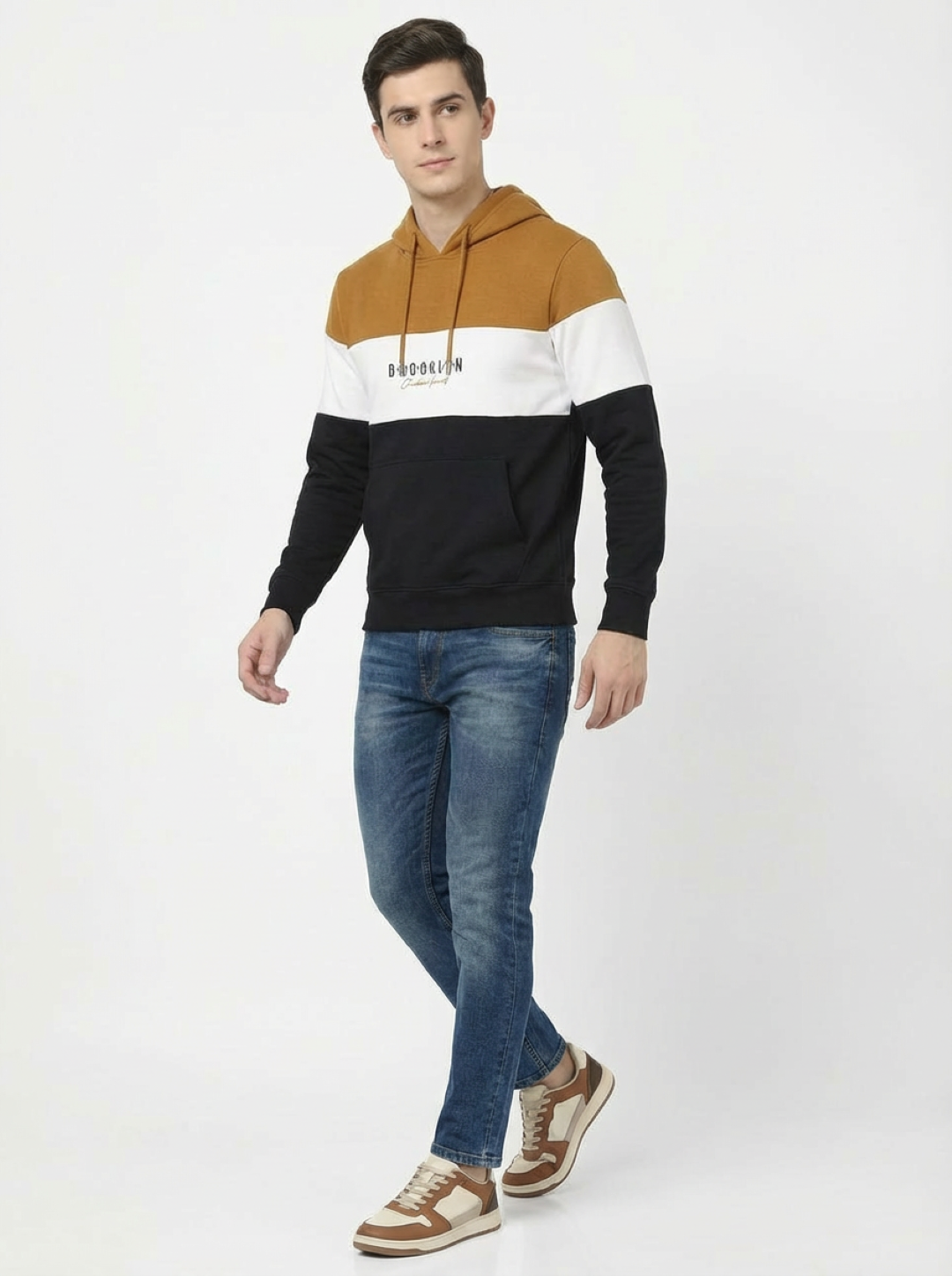 Clyton Man Pullover Hoodie Orange