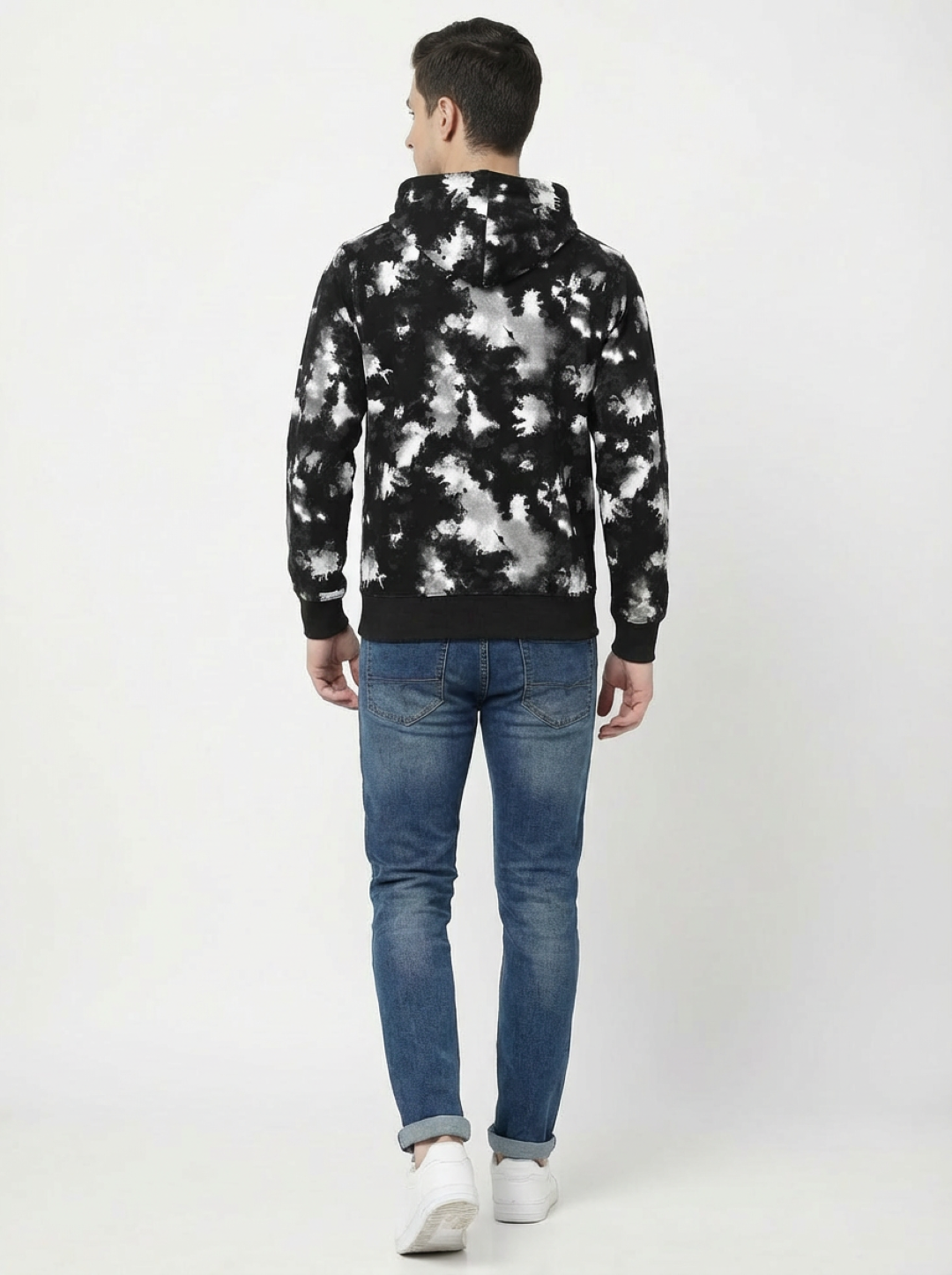Clyton Man Pullover Hoodie Tie Dye