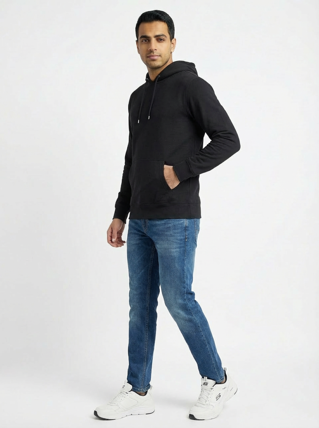 River Island Man Hoodie Black