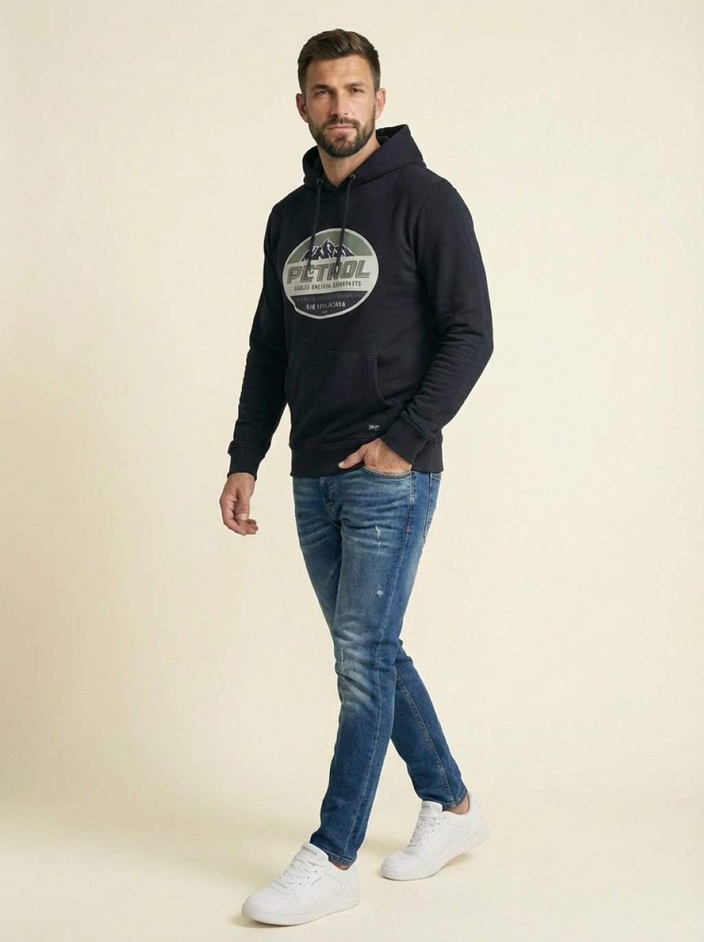 Petrol Man Hoodie Navy