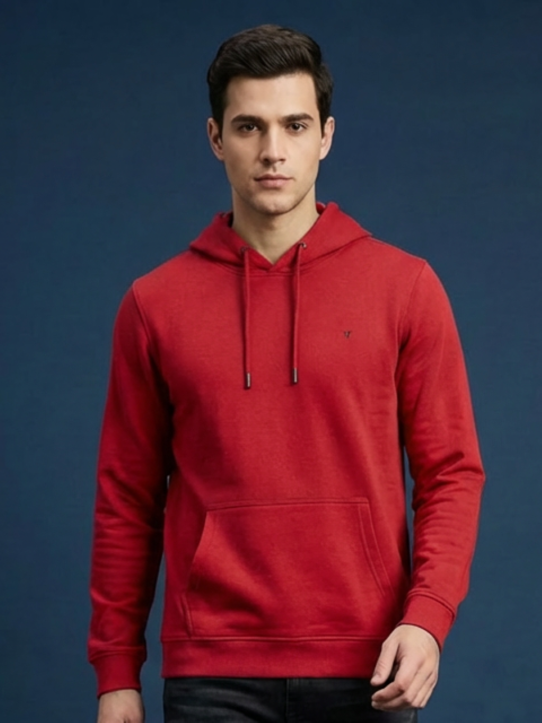 Van Heusen Man Hoodie Red