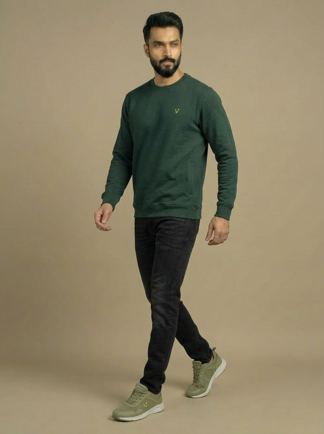 Allen Solly Man Sweatshirt Bottle Green