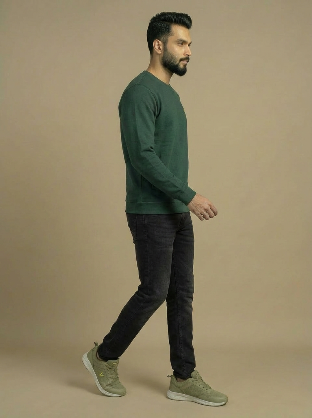 Allen Solly Man Sweatshirt Bottle Green