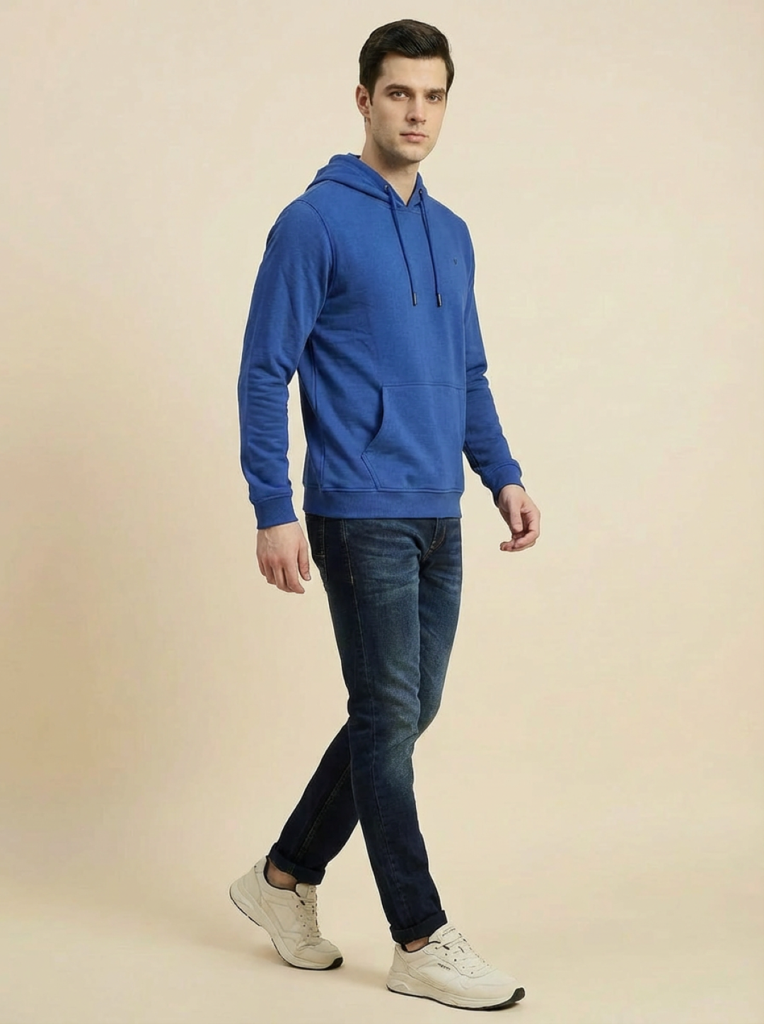 Van Heusen Man Hoodie Royal Blue