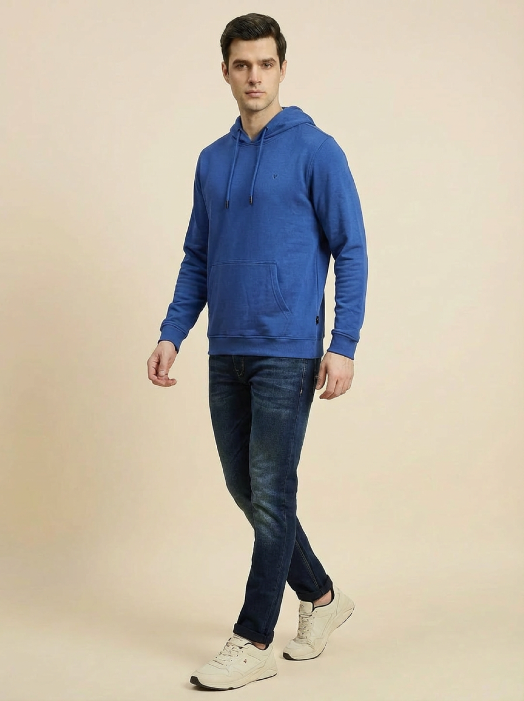 Van Heusen Man Hoodie Royal Blue