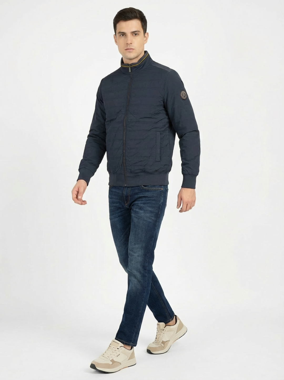Il Granchio Man Zip Jacket Navy
