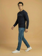 Cotton Belt Man Sweatshirt Navy