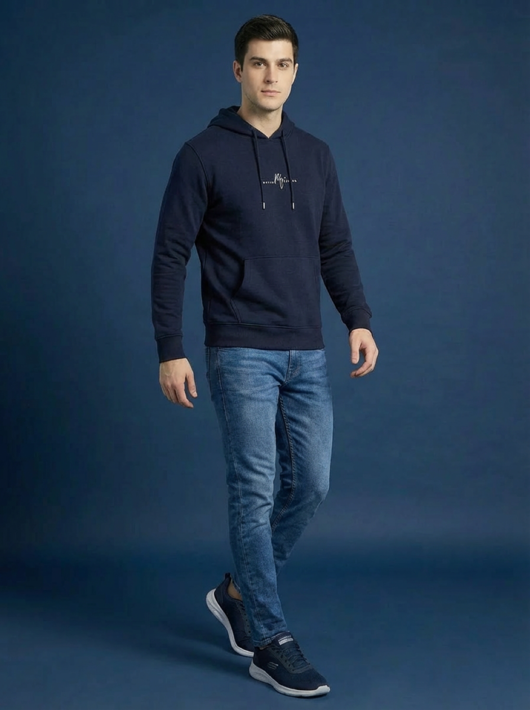 River Island Man Hoodie Black