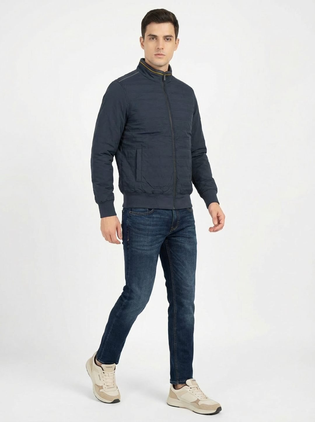 Il Granchio Man Zip Jacket Navy