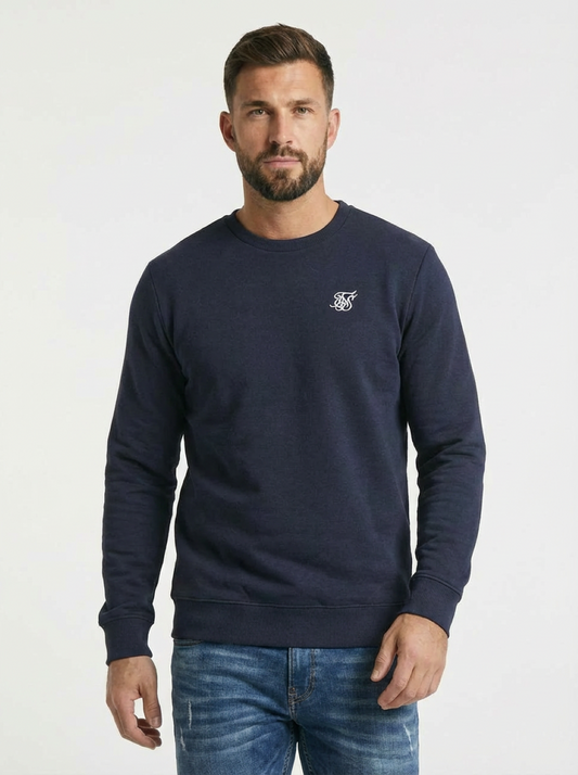Sik Silk Man Sweatshirt Navy