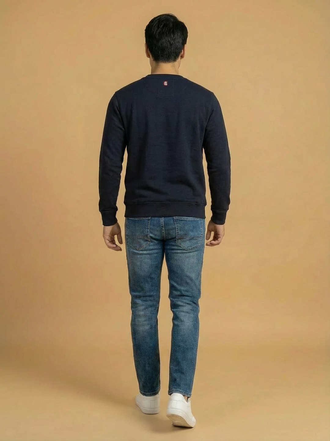 Cotton Belt Man Sweatshirt Navy