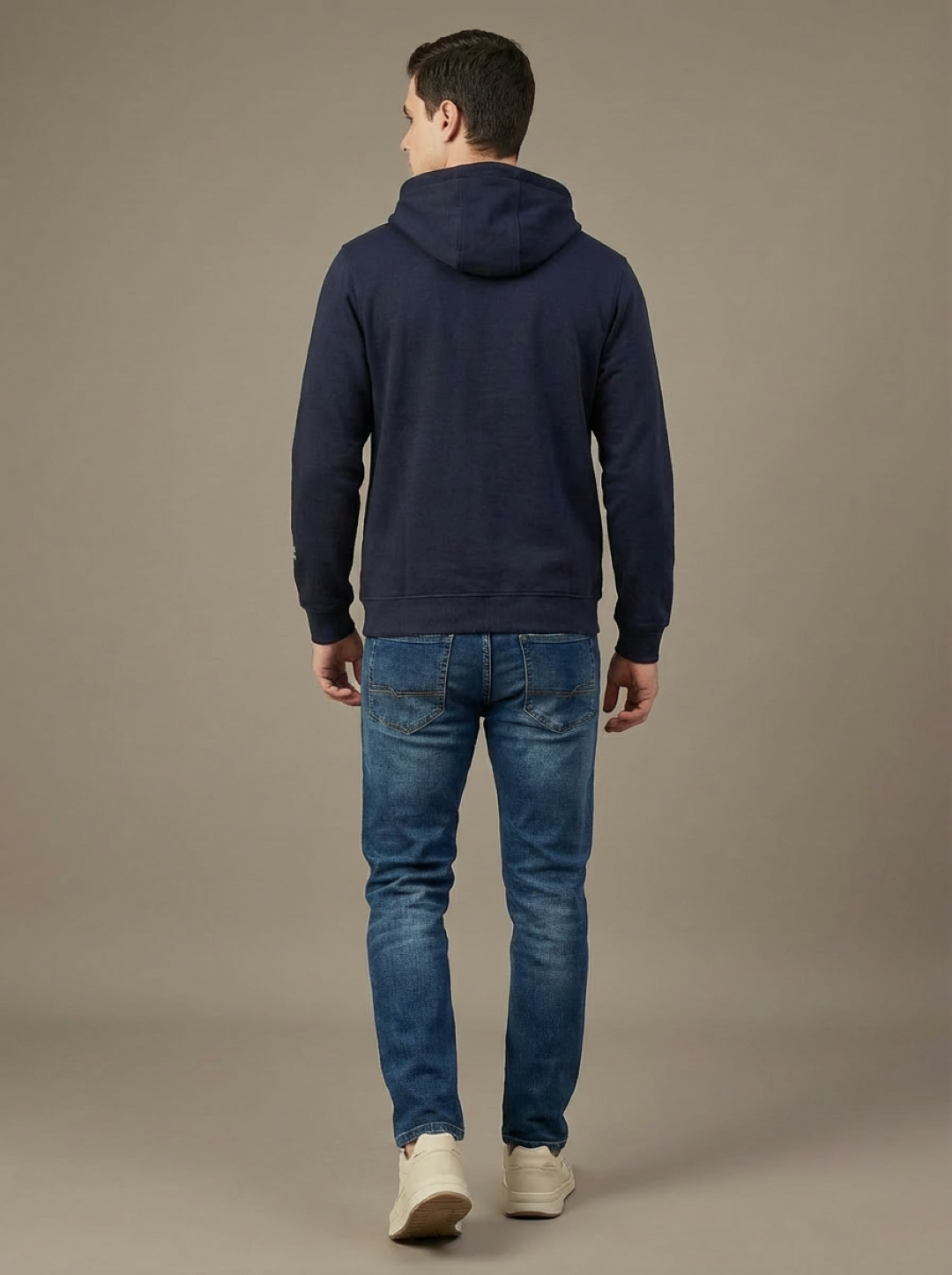 US Grand Polo Zip Man Hoodie Navy