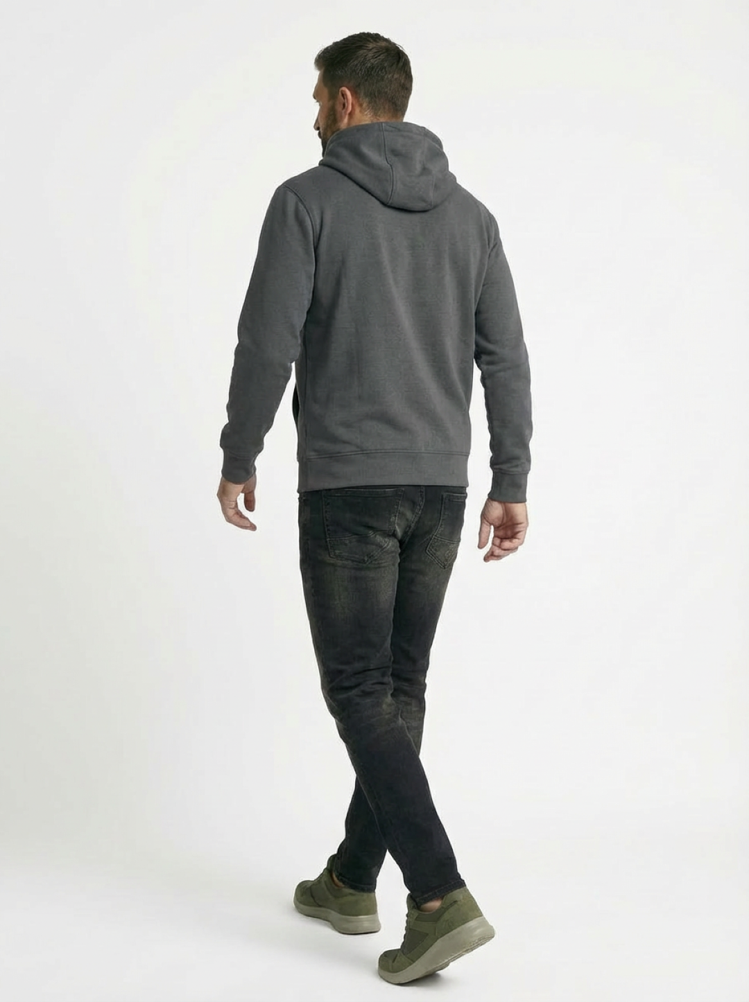 River Island Man Hoodie Sport Grey