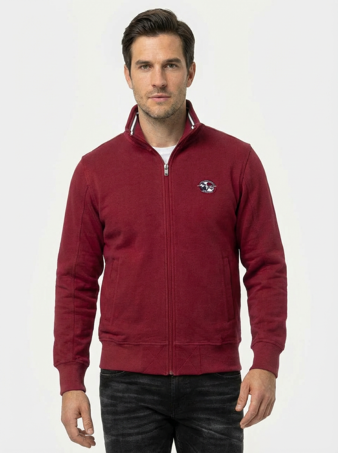 Il Granchio Man Zip Jacket Red