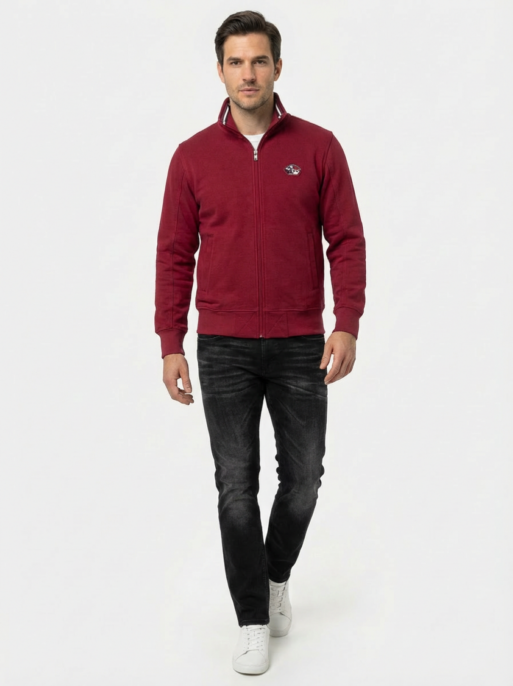 Il Granchio Man Zip Jacket Red
