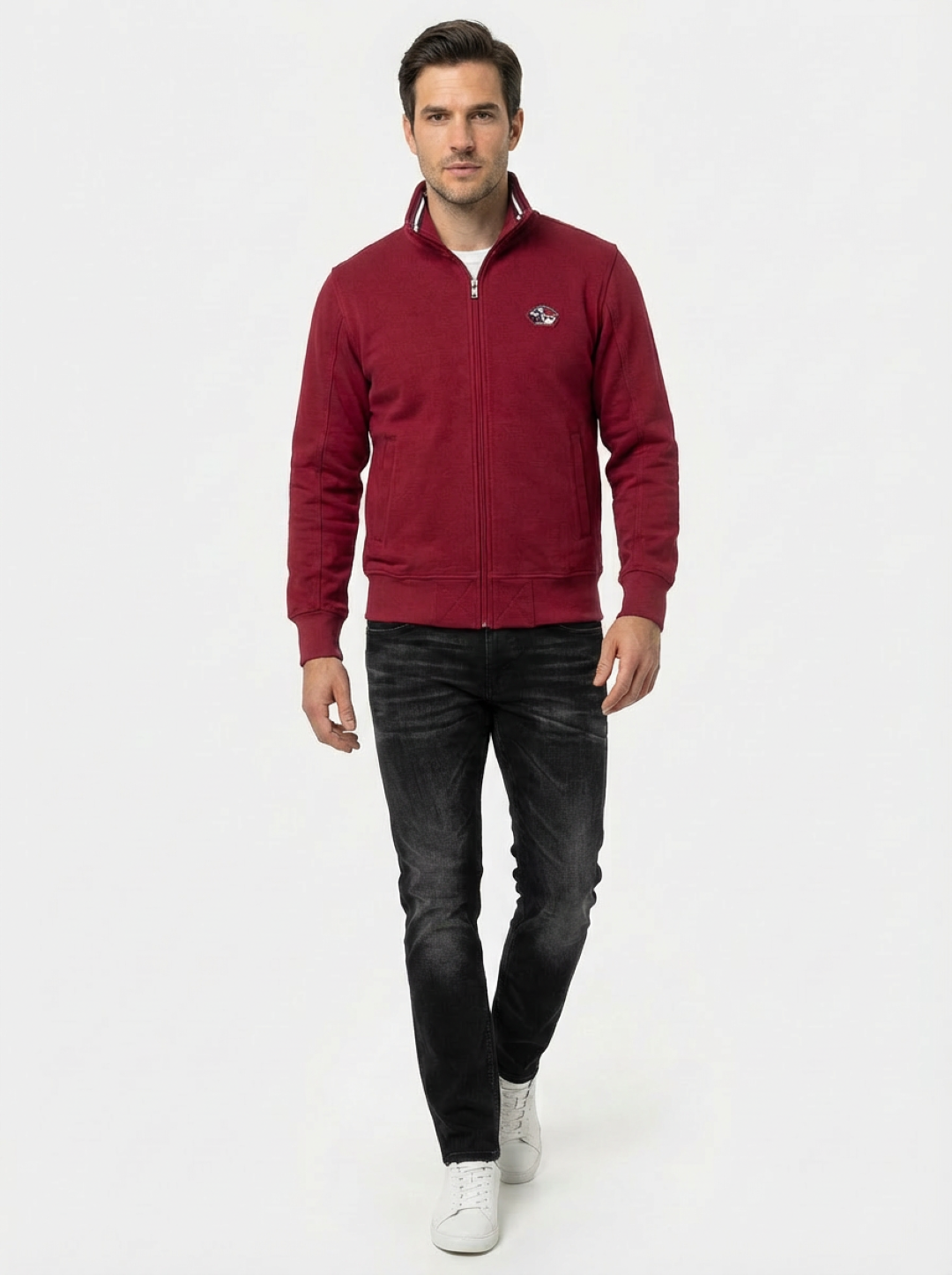 Il Granchio Man Zip Jacket Red