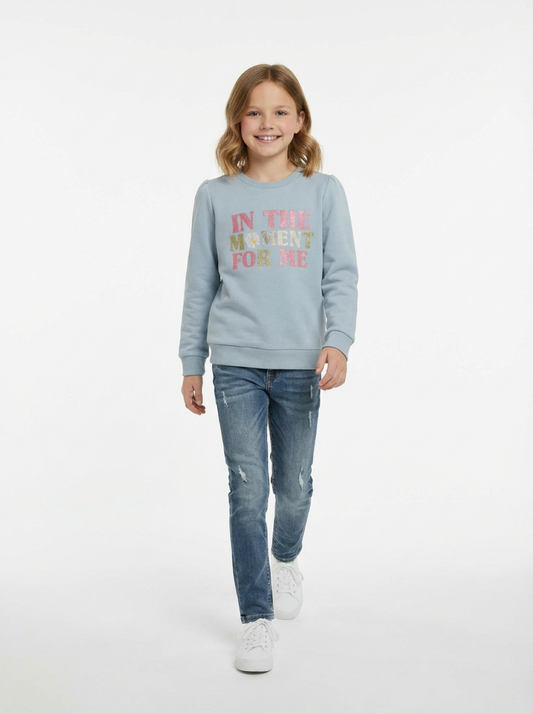 Egss Girl's Sweatshirt Sky Blue
