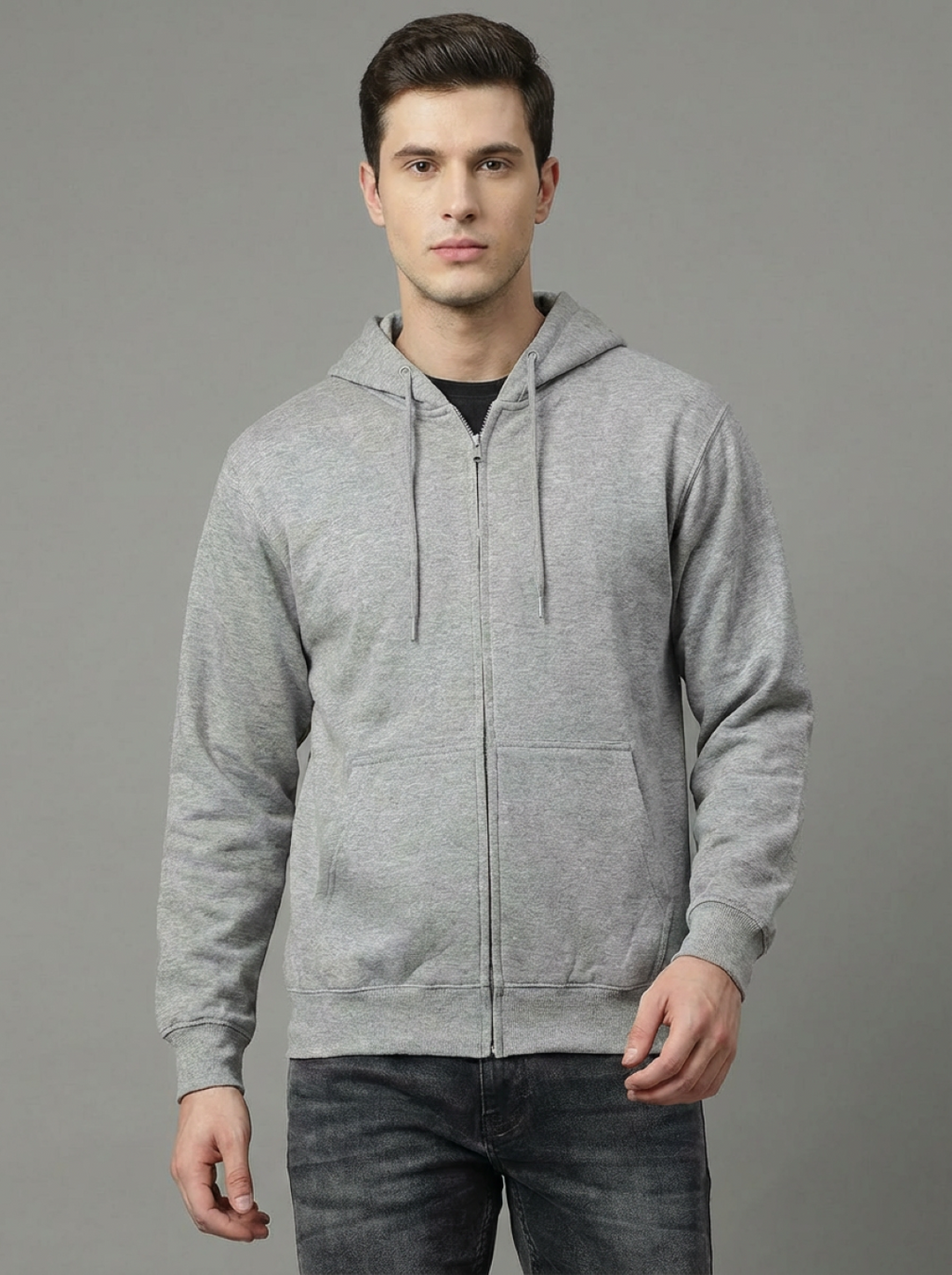 ATC Man Zip Hoodie Grey