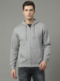 ATC Man Zip Hoodie Grey