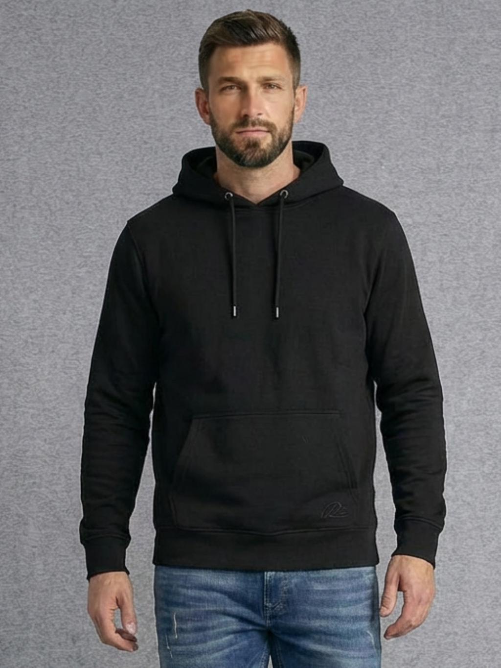 River Island Man Hoodie Black