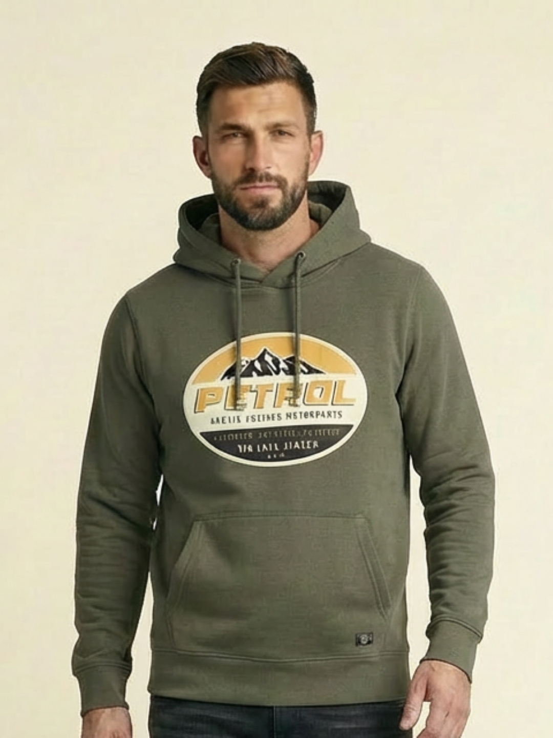 Petrol Man Hoodie Olive