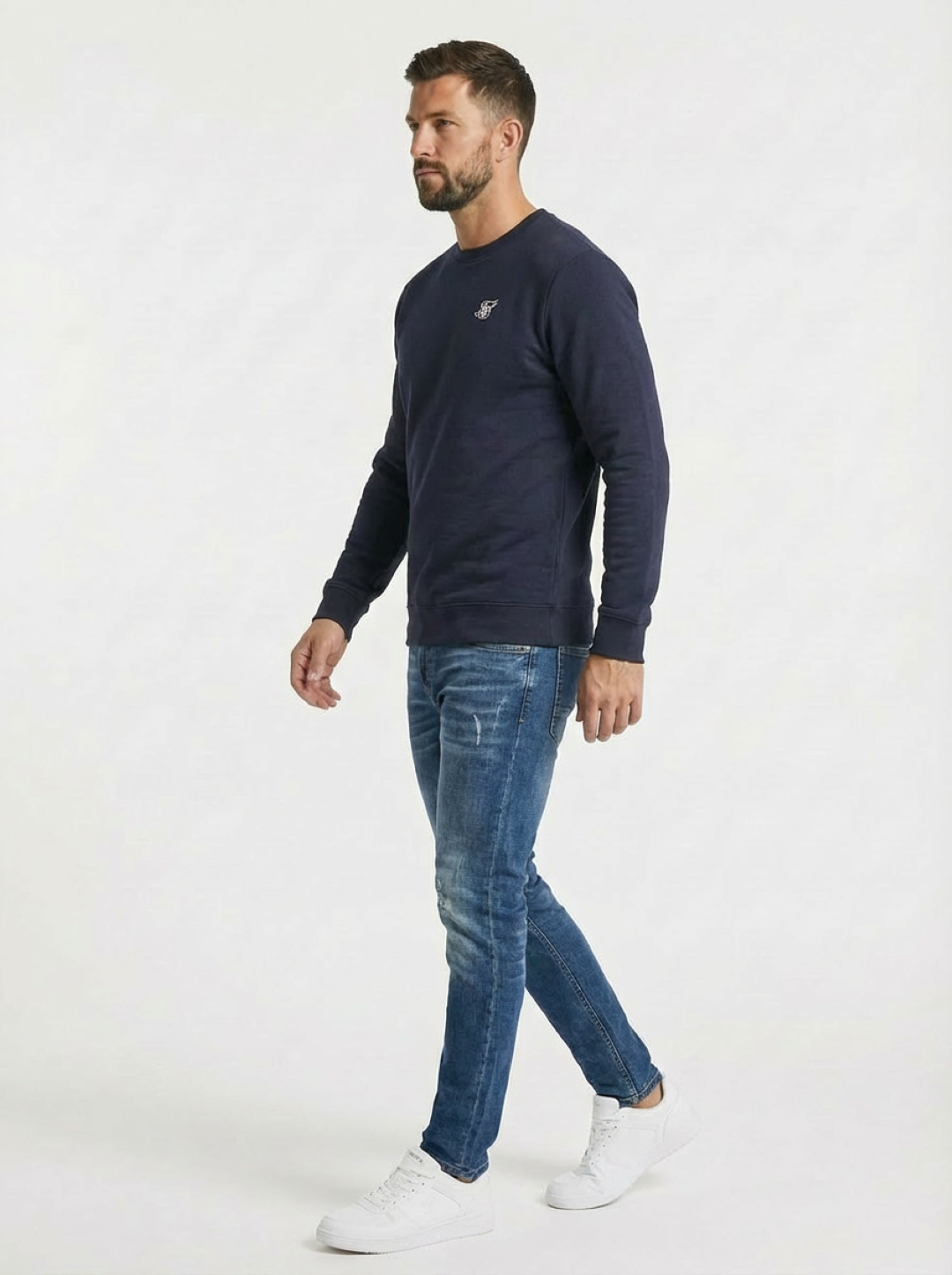 Sik Silk Man Sweatshirt Navy
