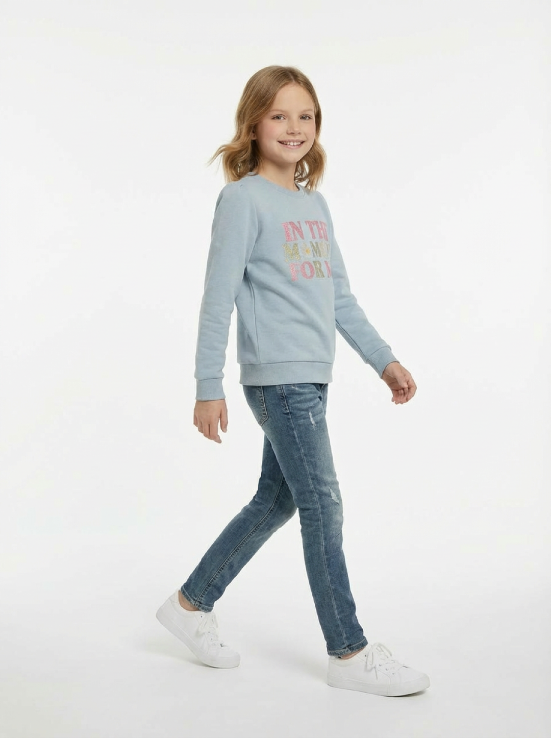 TAFE O LOIEL Girl's Sweatshirt Sky Blue