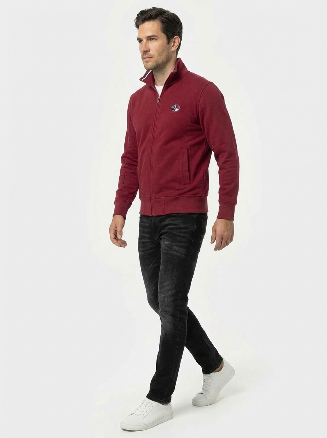 Il Granchio Man Zip Jacket Red
