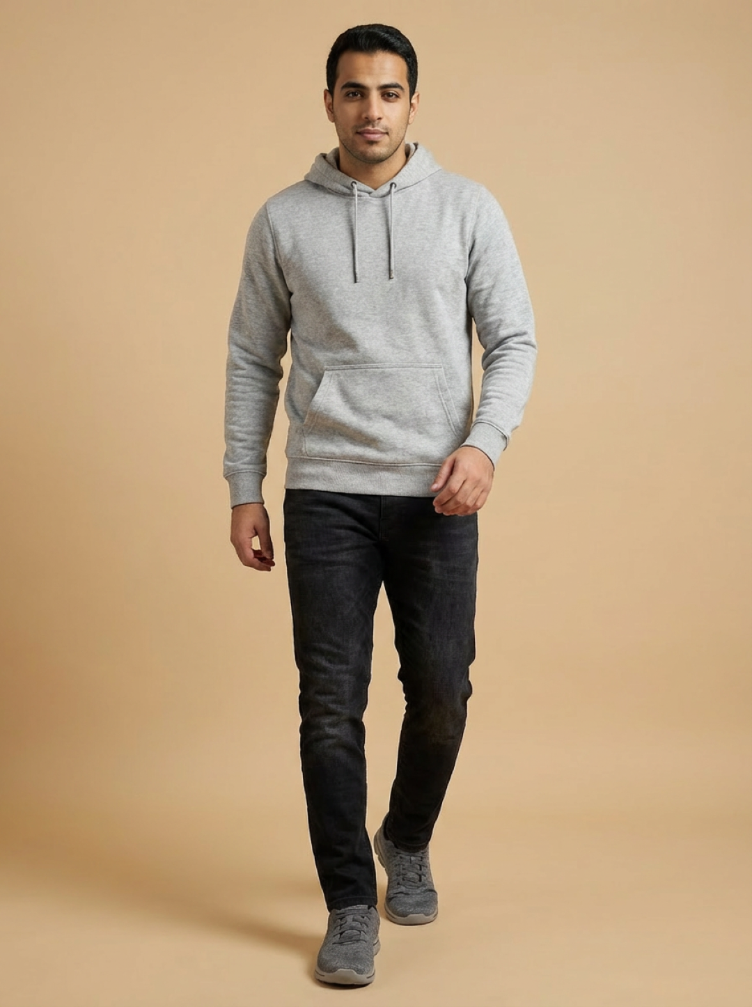 River Island Man Hoodie Grey