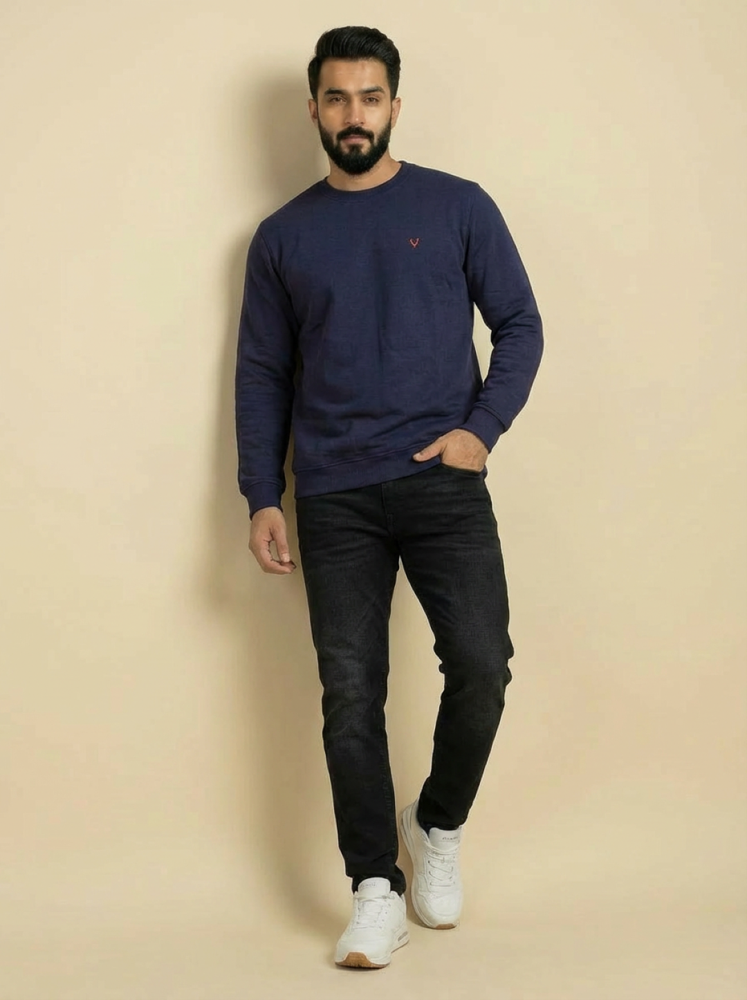 Allen Solly Man Sweatshirt Violet Navy