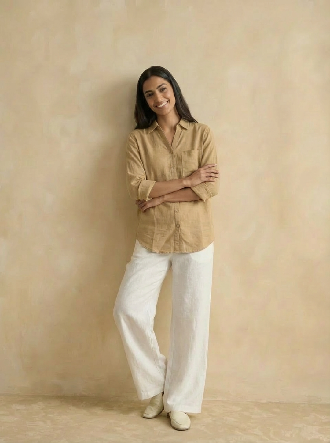 Lefties Ladies Shirt Beige