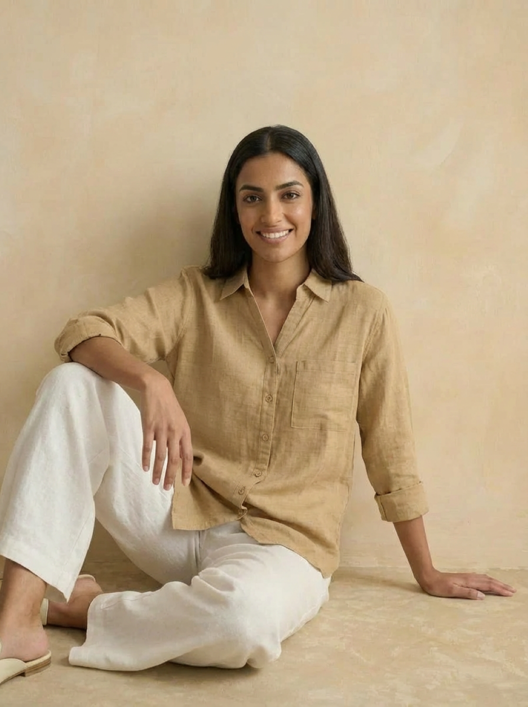 Lefties Ladies Shirt Beige