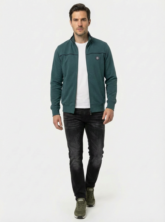Il Granchio Man Zip Jacket Muted Green