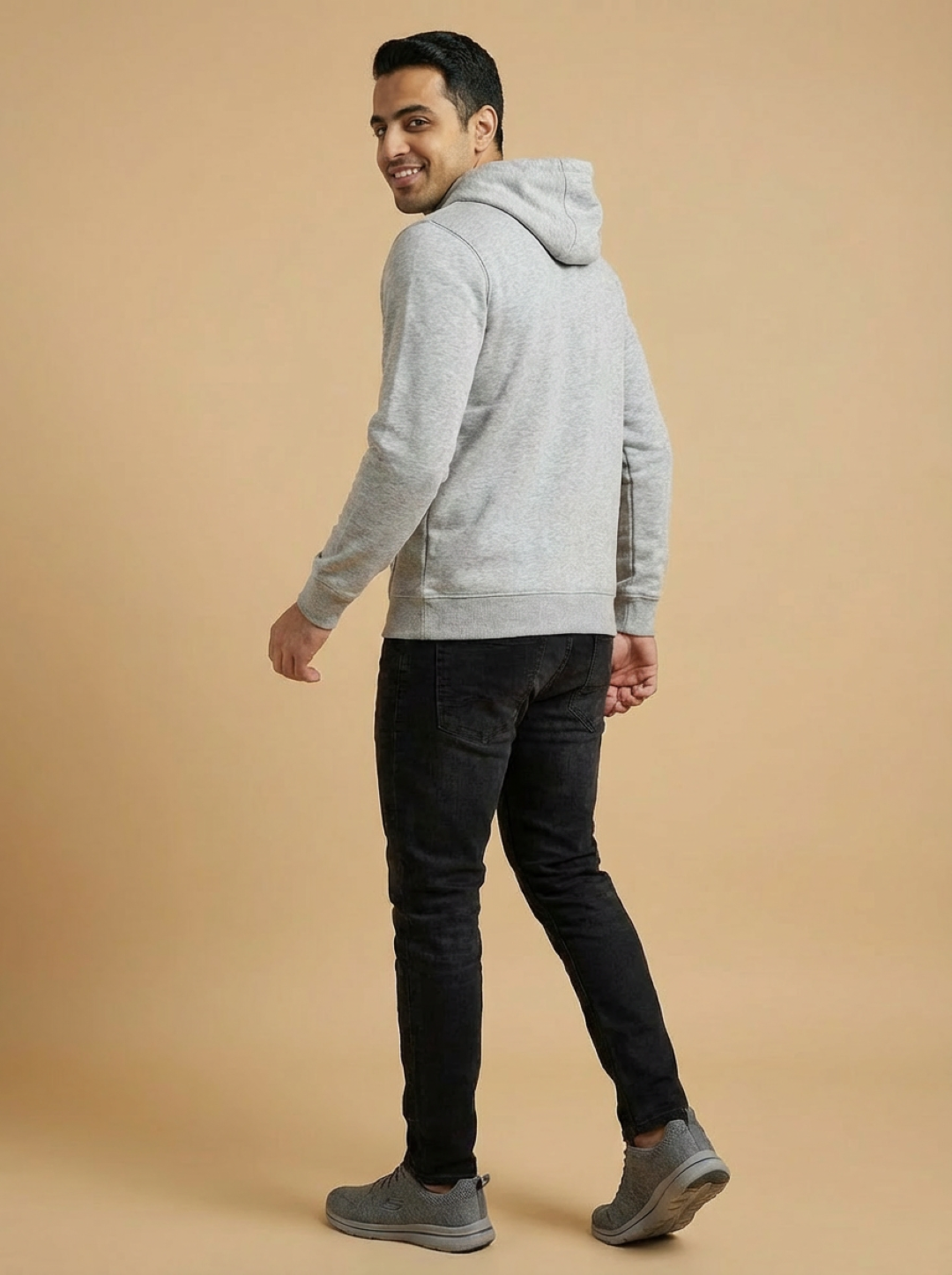River Island Man Hoodie Grey