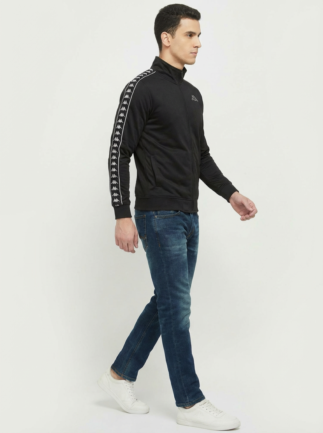 Kappa Man Zip Jacket Black