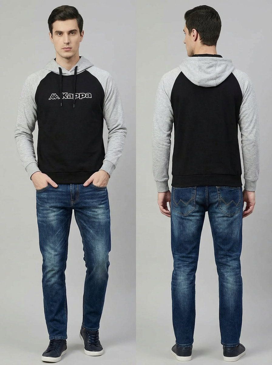 Kappa Man Hoodie Black