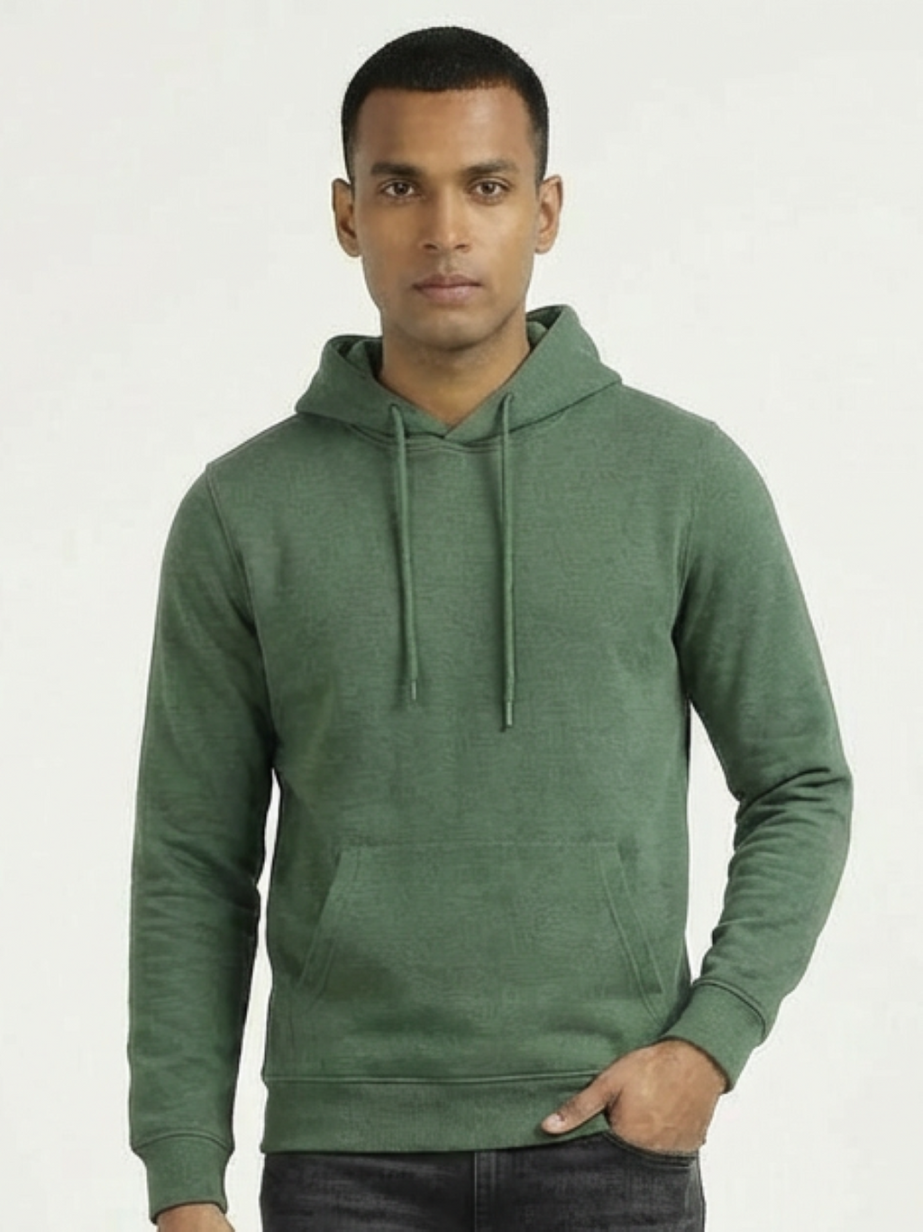 Topman Man Hoodie Forest Green