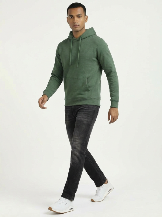 Topman Man Hoodie Forest Green