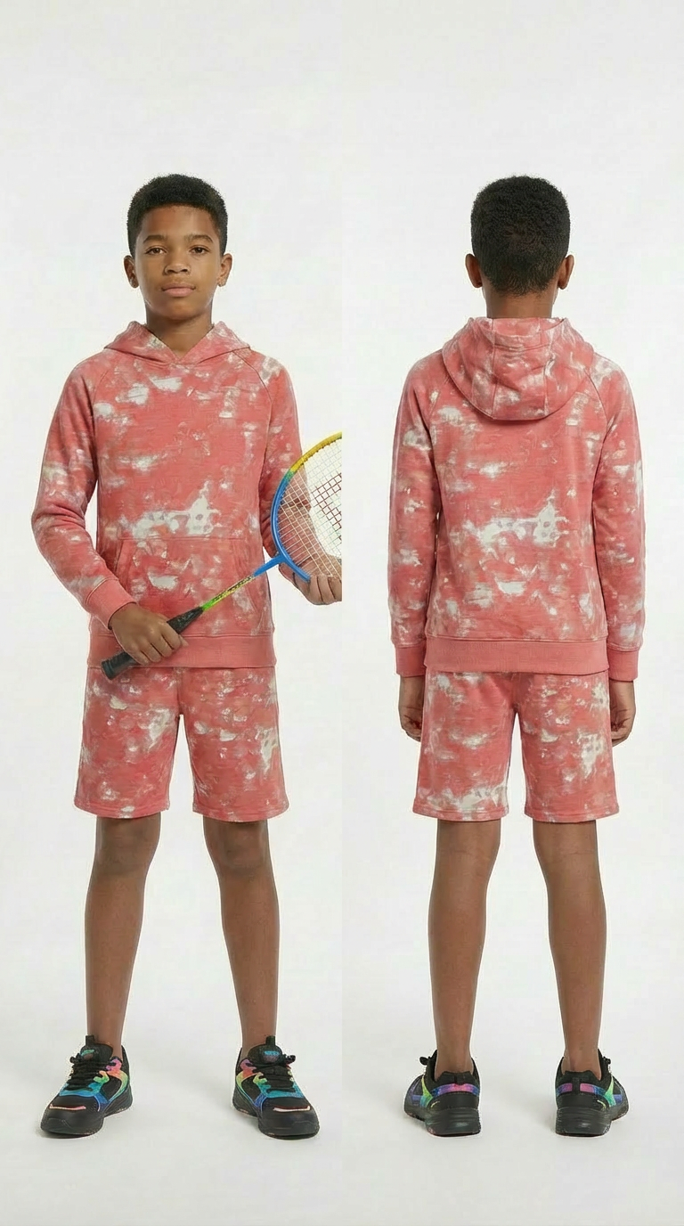 Adult Girls & Boys Unisex Set Coral