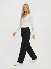 Ladies Long Sleeve T-Shirt 65 White