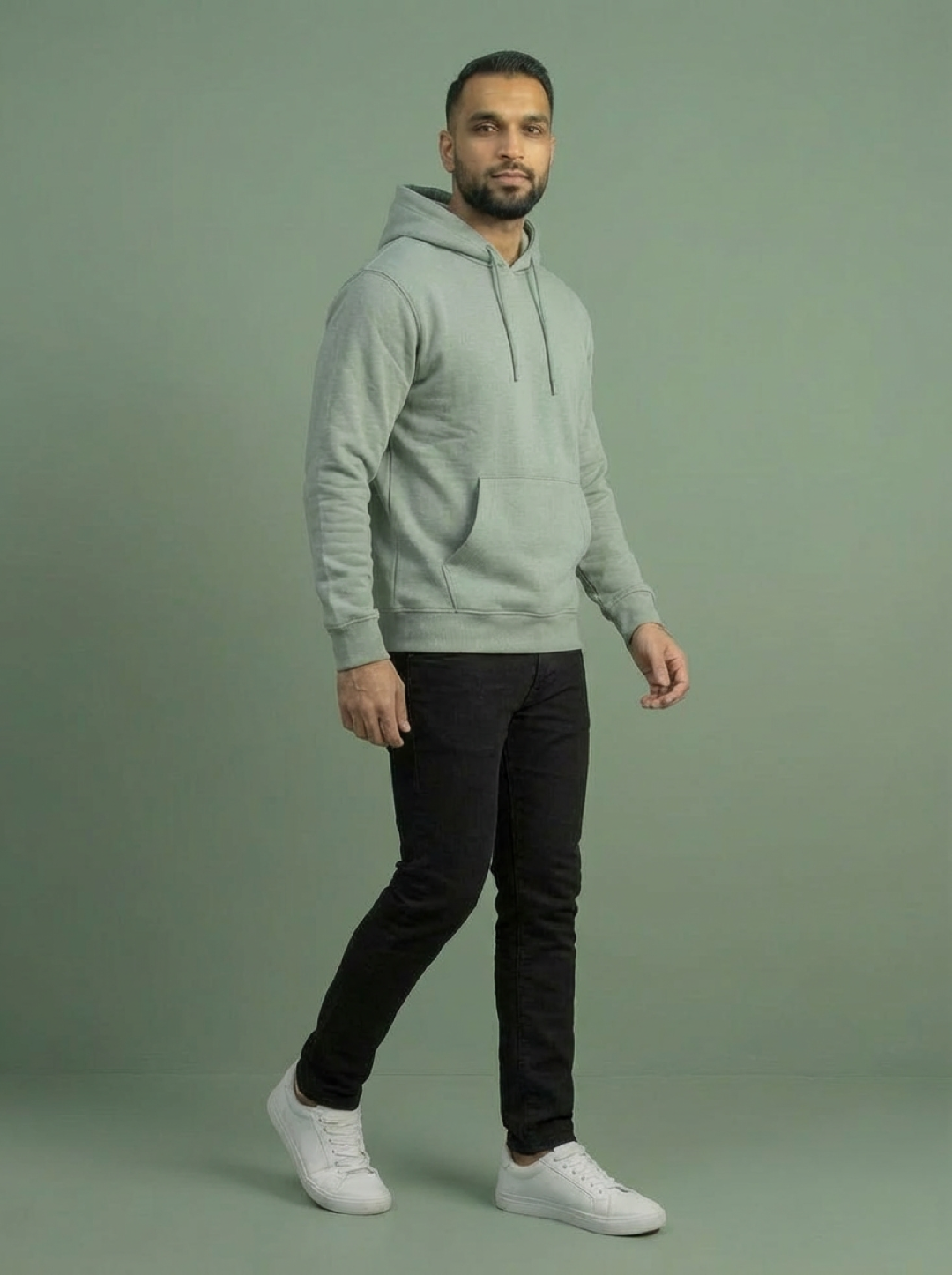 Admiral Man Hoodie Mint Green