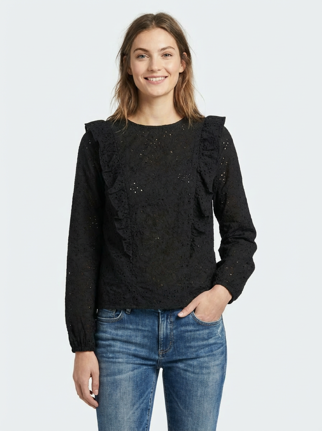 Ladies Long Sleeve T-Shirt 53 Black